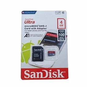 SanDisk Ultra 4 Go microSDHC – Class 10, 30‑40 Mo/s, étanche & antichocs. Parfaite pour Full HD, smartphones, tablettes & appareils photo